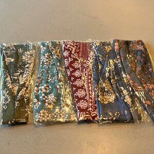 NWT Headbands FIVE for Yoga, Workout, Gym, Hiking
